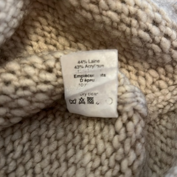 J Crew crew neck sweater 2 tone brown and cream womens size xs - Picture 7 of 7